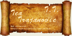 Tea Trajanović vizit kartica